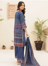 Dilkash By MTF Chikankari Embroidered Lawn Unstitched 3 Piece Suit - MTF24DL 05